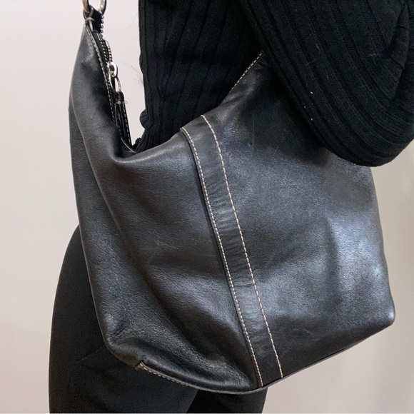 SOLD!! Coach black leather hobo bag - Picture 7 of 7